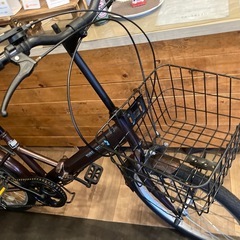 【チェーン新品！】6段変速　20インチ折りたたみ自転車　ブラウンの画像