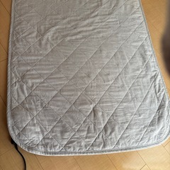 MUJI 無印良品　グレー キルティング 敷きパッドの画像
