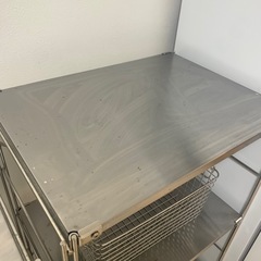無印用品　ステンレスラック　収納ケースの画像