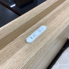 【トレファク　ラパーク岸和田店】シングルベッド　ニトリ　ナチュラルの画像