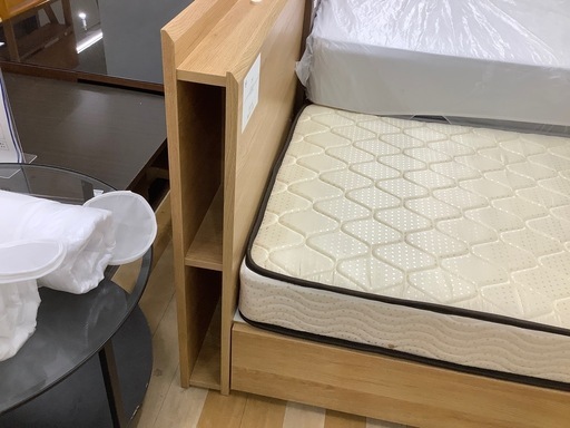 【トレファク　ラパーク岸和田店】シングルベッド　ニトリ　ナチュラル