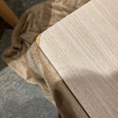 ホワイトウッドカラー　省スペース布団付こたつの画像