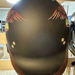 アメリカンダックテール半ヘル美品スカルの画像