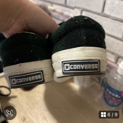 CONVERSE・冬靴・チェック柄・23の画像