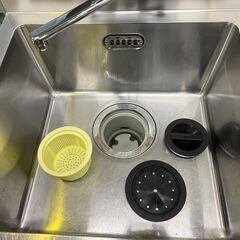 【中古】マルゼン1槽シンク 600*600*800【BG60*150】混合栓付きの画像