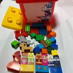 アンパンマン ブロックラボ はじめてのブロックバケツの画像