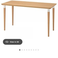 ダイニングテーブル IKEA  竹素材の画像