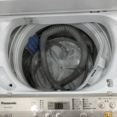 【半年間動作保証付き】Panasonic 全自動洗濯機　NA-F50B12 5.0kg   2019年製　の画像