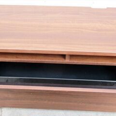 テレビボード　テレビ台　幅140㎝　木製　ローボード　テレビラック　ウォールナット調　北欧風　スタイリッシュ　引取り歓迎　861ZSの画像