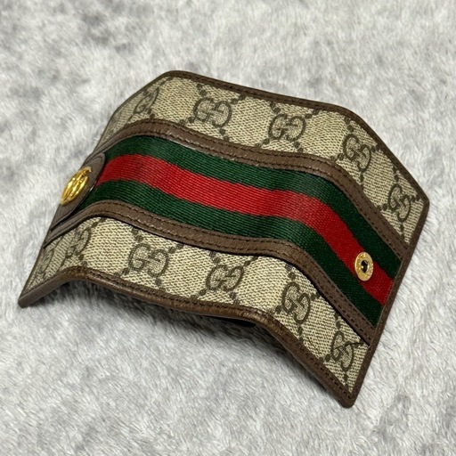 グッチ GUCCI キーケース OPHIDIA GG ベージュ メンズ