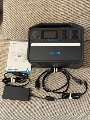（防災・キャンプ）Anker 535 Portable Power Station (PowerHouse 512Wh) 