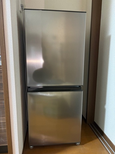 2023年式  2ドア冷凍冷蔵庫  AQUA AQR-14N(S)　135L シルバー AQR14N(S)