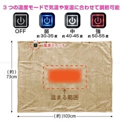 ヒーターブランケット 新品未開封の画像