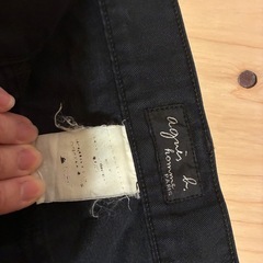 アニエスべー　メンズ　ストレートパンツ　size44 黒の画像