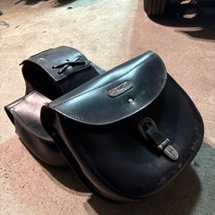 バイク　サイドバック　イージーライダース本革の画像
