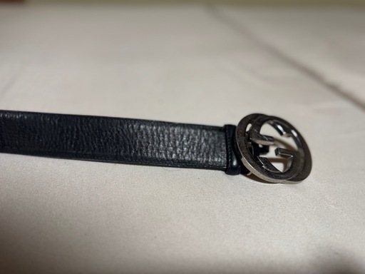 GUCCI GGベルト　シマレザー