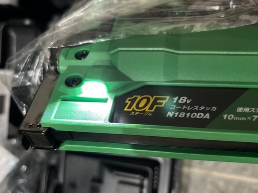 【極美品】HIKOKI ハイコーキ18v 10mm コードレスタッカ N 1810DA XPZ BSL 36A18X電池1個 充電電器