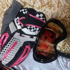 スノボーフルセット レディース♪（板+靴+ゴーグル+手袋+上下ウェア）の画像
