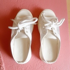 アタガール♡スニーカーソールレースアップサンダルの画像