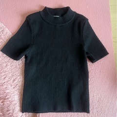 GYDA♡ボトルネックリブニットトップスの画像