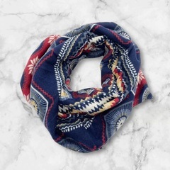 【新品】ネックウォーマー 総柄 男女兼用 薄手　アジアン エスニックの画像