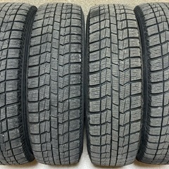 バリ溝 155/65R14 スタッドレスタイヤホイールセット4本 2021年製造の画像