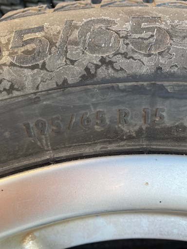 195/65R15タイヤ、ホイール4本