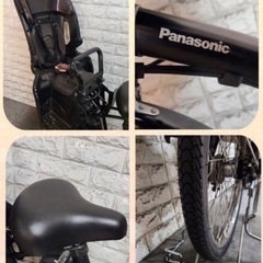 🌸美品🌸室内保管🌸パナソニック 電動自転車 ギュット 子供乗せ  🌈新基準🌈t1007の画像