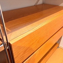 無印良品 スチールユニットシェルフ・オーク材セット（引出し2段付）の画像