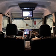 ダイハツ　タントカスタム　ターボ　車検R9年12月　自動ブレーキ　社外アルミ　ローダウン　交換可の画像