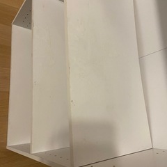 【ダメージアリ
】ニトリ カラーボックス  カラボ ワイド 3段 白の画像