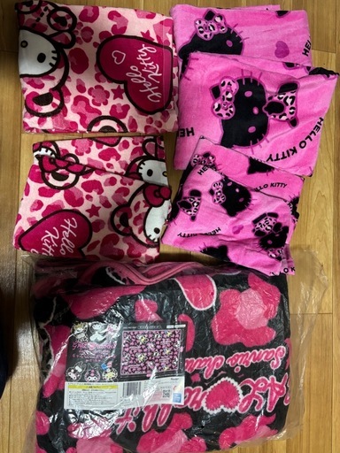 キティちゃん毛布、アベイルバスタオルとフェイスタオル (あやな) 金剛