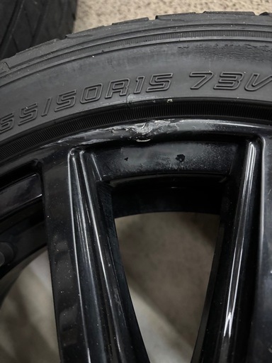 軽自動車のタイヤ、ホイール　SEONのホイール　15インチ