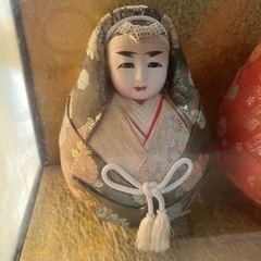 古い雛飾り・ケース入り・骨董品の画像