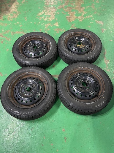 155/65R14 VRX スズキ、ダイハツ用ホイール付き バリ溝 2020年製造