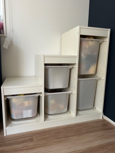 IKEA トロファスト引き出し付き ホワイト