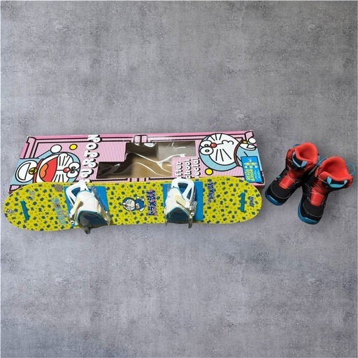 ドラえもん スノーボード100バインディング付きブーツ20.5 3点セット