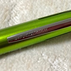 グリーン系:ジェットストリーム:uni:森組ロゴ入:４色:ボールペン:ノベルティの画像