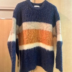 FREAK'S STORE/フリークスストア シャギーボーダー ニット Lの画像