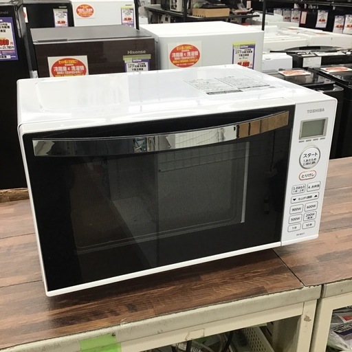 #A-67【ご来店頂ける方限定】TOSHIBAのフラット電子レンジです