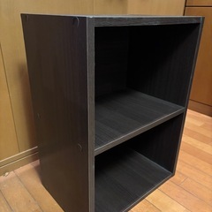 ダークブラウン　カラーボックスの画像