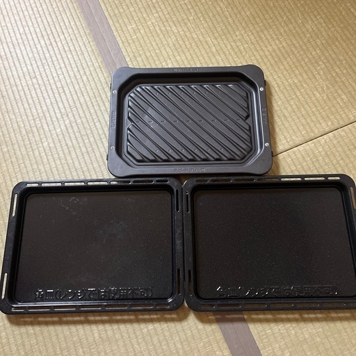 Panasonicビストロ角皿2枚とグリル皿1枚 (まかあみ) 北千里のキッチン