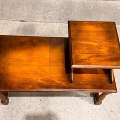 カリモク家具 ライティングデスク / 木製デスク レトロの画像