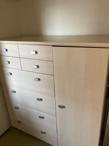 タンス W86 D44 H181 （上91 下90）　⭐️現地引渡しも可能 タンス (Koro) 八事日赤の収納家具《タンス、衣類収納》の中古あげます