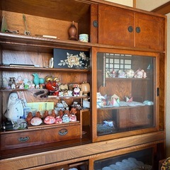 食器棚/飾り棚　昭和レトロの画像