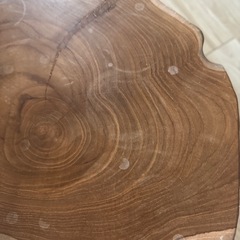 【お譲り先決まりました】無垢 チーク 切り株サイドテーブルの画像