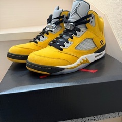 復刻版　エアジョーダン 5 イエロー　28cmの画像