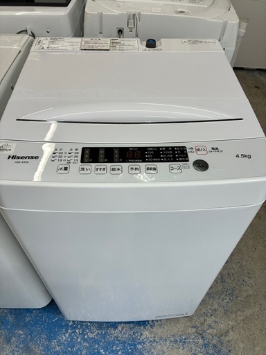 【ジャングル深井店】★洗濯機 ハイセンス HW-K45E 2022 家電 堺市 深井 【FU3372】