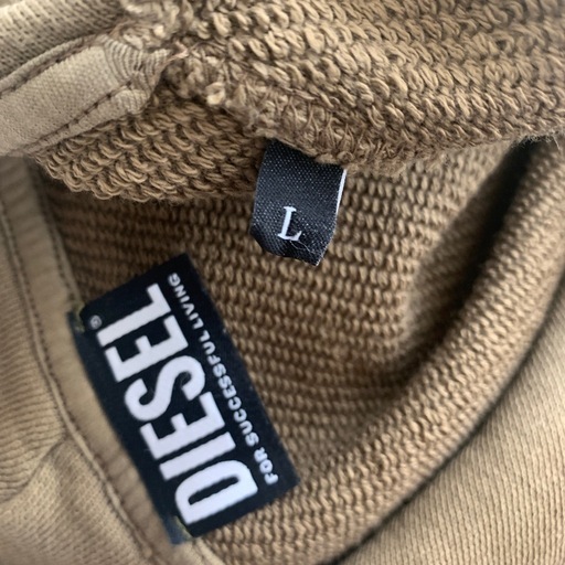 DIESEL ディーゼル　パーカー　ブリーチ加工