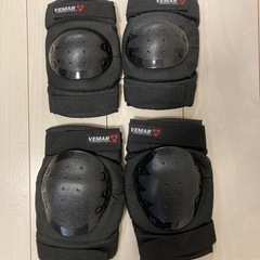 膝プロテクター 肘プロテクター バイク 伸縮性 通気性 アウトドア ひざ当て オートバイ 自転車 バイク用 パッド 耐衝撃 通気性 防風性 4点セット (XL) 2セットの画像